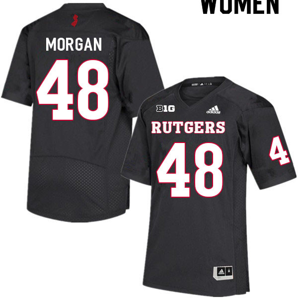 Women #48 Thomas Morgan Rutgers Scarlet Knights College Football Jerseys Sale-Black - Click Image to Close